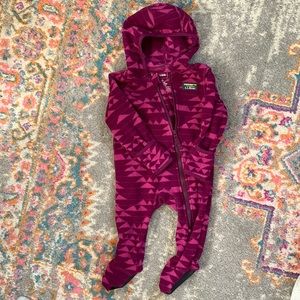 LL Bean winter fleece bunting